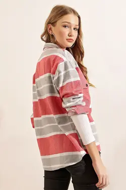 پیراهن دو جیب طرح دار چهارخانه بیگ دارت BigDart (ساخت ترکیه)