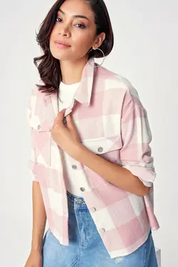 پیراهن دو جیب طرح دار چهارخانه بیگ دارت BigDart (ساخت ترکیه)