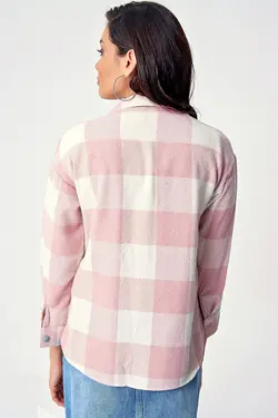 پیراهن دو جیب طرح دار چهارخانه بیگ دارت BigDart (ساخت ترکیه)