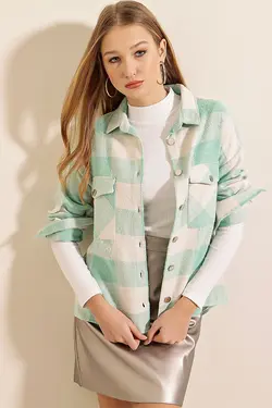 پیراهن دو جیب طرح دار چهارخانه بیگ دارت BigDart (ساخت ترکیه)