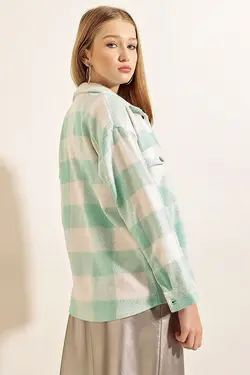 پیراهن دو جیب طرح دار چهارخانه بیگ دارت BigDart (ساخت ترکیه)