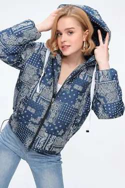 کاپشن بادی طرح دار زنانه بیگ دارت BigDart (ساخت ترکیه)