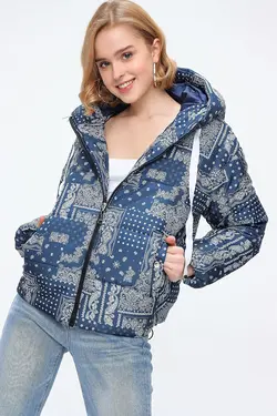 کاپشن بادی طرح دار زنانه بیگ دارت BigDart (ساخت ترکیه)