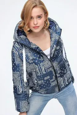 کاپشن بادی طرح دار زنانه بیگ دارت BigDart (ساخت ترکیه)