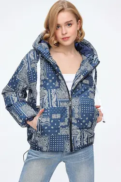 کاپشن بادی طرح دار زنانه بیگ دارت BigDart (ساخت ترکیه)