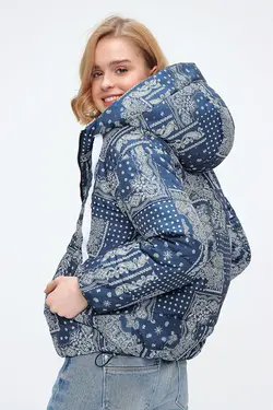 کاپشن بادی طرح دار زنانه بیگ دارت BigDart (ساخت ترکیه)