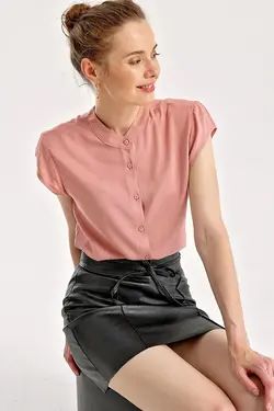 شومیز زنانه ساده نیم آستین  بیگ دارت BigDart (ساخت ترکیه)