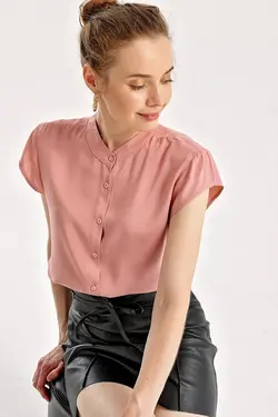 شومیز زنانه ساده نیم آستین  بیگ دارت BigDart (ساخت ترکیه)