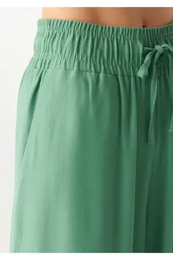 شلوار سبز جیبی کمر چین دار زنانه  ماوی Mavi (ساخت ترکیه)