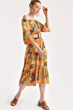 تونیک طرح دار الاستیک شانه راسو بیگ دارت BigDart (ساخت ترکیه)