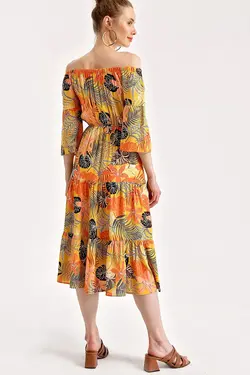 تونیک طرح دار الاستیک شانه راسو بیگ دارت BigDart (ساخت ترکیه)