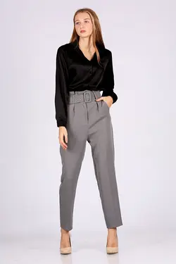 شلوار کمربند دار زنانه اسلیم فیت بیگ دارت BigDart (ساخت ترکیه)