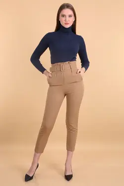 شلوار کمربند دار زنانه اسلیم فیت بیگ دارت BigDart (ساخت ترکیه)