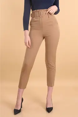 شلوار کمربند دار زنانه اسلیم فیت بیگ دارت BigDart (ساخت ترکیه)