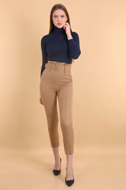 شلوار کمربند دار زنانه اسلیم فیت بیگ دارت BigDart (ساخت ترکیه)