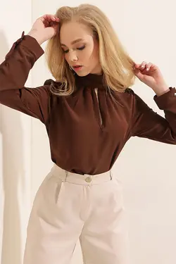 شومیز زنانه یقه اسکی بیگ دارت BigDart (ساخت ترکیه)