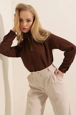 شومیز زنانه یقه اسکی بیگ دارت BigDart (ساخت ترکیه)