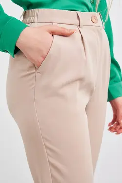 شلوار پارچه ای راسته جیب دار زنانه گاستو Gusto (ساخت ترکیه)