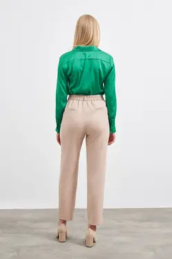 شلوار پارچه ای راسته جیب دار زنانه گاستو Gusto (ساخت ترکیه)