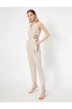 اورال مجلسی ضربدری کمربند دار زنانه اکرو کوتون Koton (ساخت ترکیه)