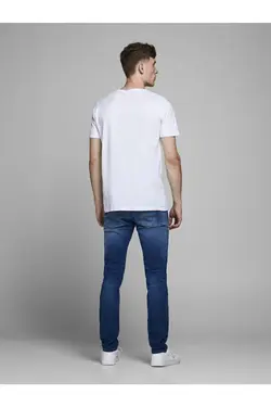 شلوار جین آبی اسکینی  جک اند جونز Jack & Jones (ساخت دانمارک)