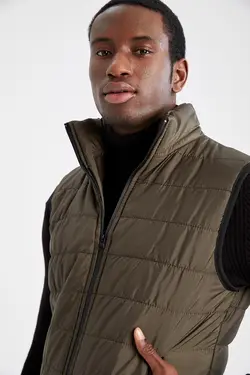 پافر یقه ایستاده زیپ دار ضد آب عایق حرارت مردانه دفاکتو DeFacto (ساخت ترکیه)