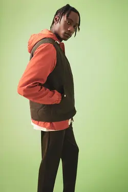 پافر بادی زیپ دار یقه خدمه اسلیم فیت مردانه دفاکتو DeFacto (ساخت ترکیه)