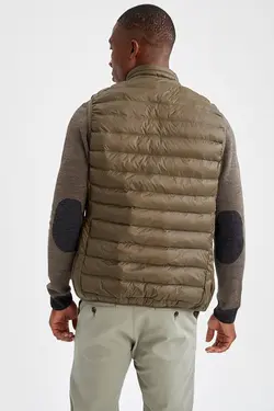 پافر بادی کوتاه یقه ایستاده مردانه خاکی  دفاکتو DeFacto (ساخت ترکیه)