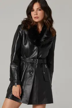 کت چرم زنانه رودا دریموند derimod (ساخت ترکیه)