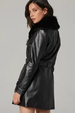 کت چرم زنانه رودا دریموند derimod (ساخت ترکیه)