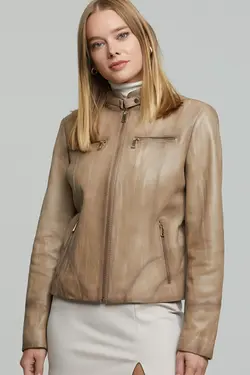 کت چرم زنانه آلیسیا دریموند derimod (ساخت ترکیه)