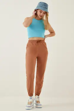 شلوار گرمکن گت دار راحتی زنانه هپی‌نس استانبول Happiness (ساخت ترکیه)