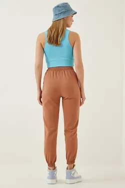 شلوار گرمکن گت دار راحتی زنانه هپی‌نس استانبول Happiness (ساخت ترکیه)