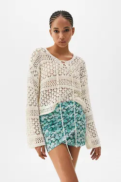 دامن کوتاه گلدار پول اند بیر Pull & Bear (ساخت اسپانیا)