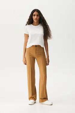 شلوار پارچه‌ای زنانه راسته پول اند بیر Pull & Bear (ساخت اسپانیا)