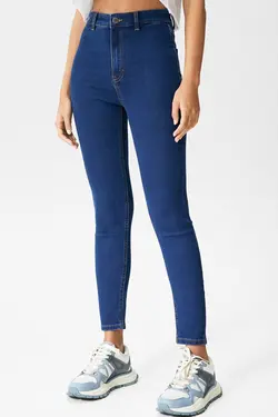 جین زنانه کمربلند  پول اند بیر Pull & Bear (ساخت اسپانیا)