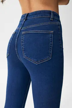 جین زنانه کمربلند  پول اند بیر Pull & Bear (ساخت اسپانیا)