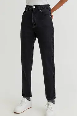 شلوار جین مام استایل فیت زنانه پول اند بیر Pull & Bear (ساخت اسپانیا)