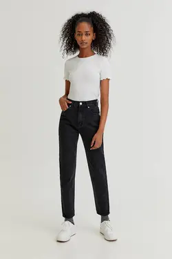 شلوار جین مام استایل فیت زنانه پول اند بیر Pull & Bear (ساخت اسپانیا)