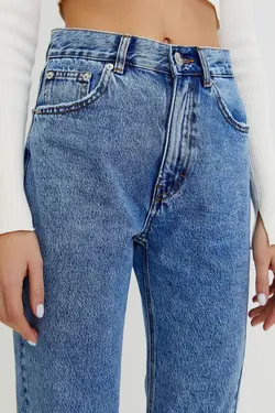 شلوار جین مام استایل فیت زنانه پول اند بیر Pull & Bear (ساخت اسپانیا)