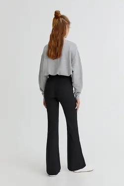 شلوار زنانه پارچه‌ای دمپا گشاد پول اند بیر Pull & Bear (ساخت اسپانیا)