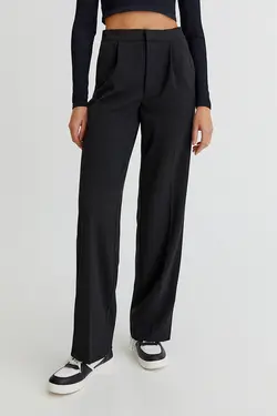 شلوار زنانه راسته چین دار پول اند بیر Pull & Bear (ساخت اسپانیا)