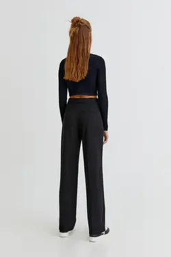 شلوار زنانه راسته چین دار پول اند بیر Pull & Bear (ساخت اسپانیا)