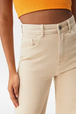 شلوار راسته دمپا زنانه پول اند بیر Pull & Bear (ساخت اسپانیا)