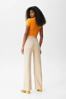شلوار راسته دمپا زنانه پول اند بیر Pull & Bear (ساخت اسپانیا)