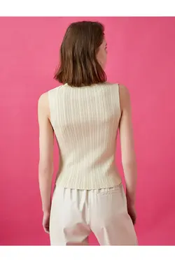 ژاکت بافتنی زنانه آستین حلقه ای یقه گرد کوتون Koton (ساخت ترکیه)
