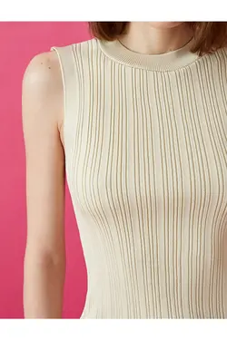 ژاکت بافتنی زنانه آستین حلقه ای یقه گرد کوتون Koton (ساخت ترکیه)