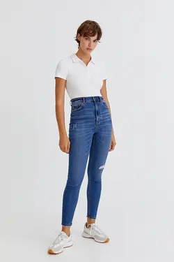 شلوار جین زنانه فیت پول اند بیر Pull & Bear (ساخت اسپانیا)