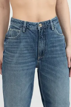 شلوار جین آبی مدل گشاد قد 90 زنانه گس Guess (ساخت آمریکا)