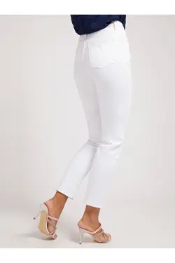 شلوار جین سفید مدل راسته جیب دار زنانه گس Guess (ساخت آمریکا)